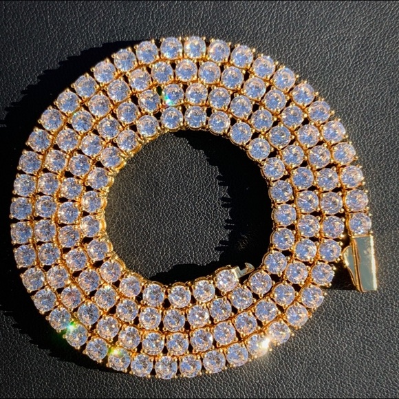 4mm Premium Gold Tennis Chain 18”/22” - Picture 3 of 3